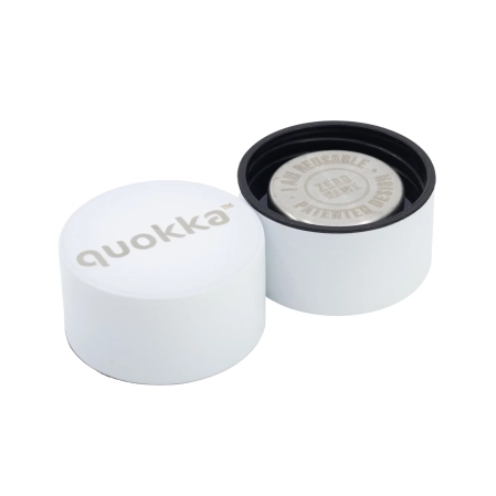QUOKKA BOTELLA TERMO ACERO INOXIDABLE SOLID WHITE 850 ML