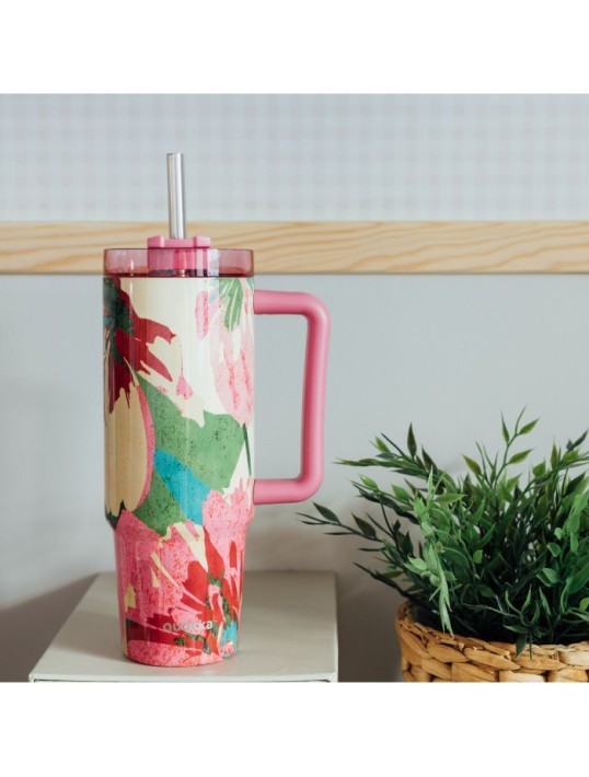 QUOKKA TAZA TERMO ACERO INOXIDABLE STREAM PINK FLAMBÉ L 950 ML