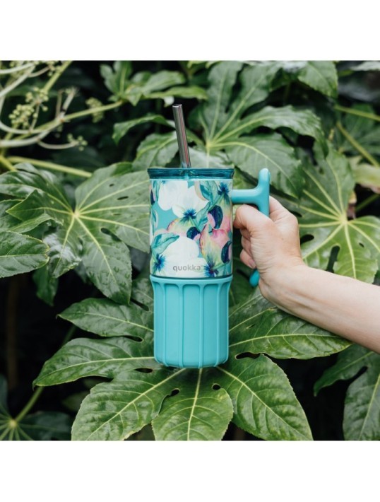 QUOKKA TAZA TERMO ACERO INOXIDABLE CON BASE DE SILICONA UMI WATERFALL GARDEN 720 ML