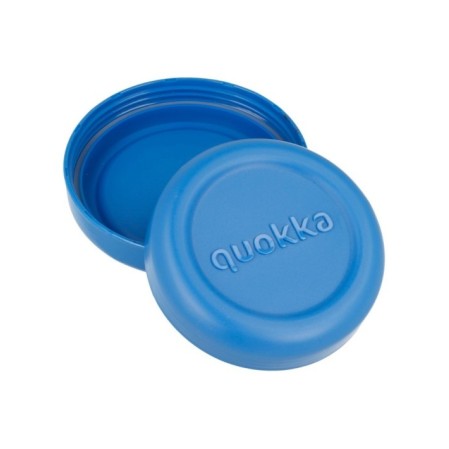 QUOKKA RECIPIENTE COMIDA MS CON FUNDA DE SILICONA BUBBLE BLUE PEONIES 500 ML