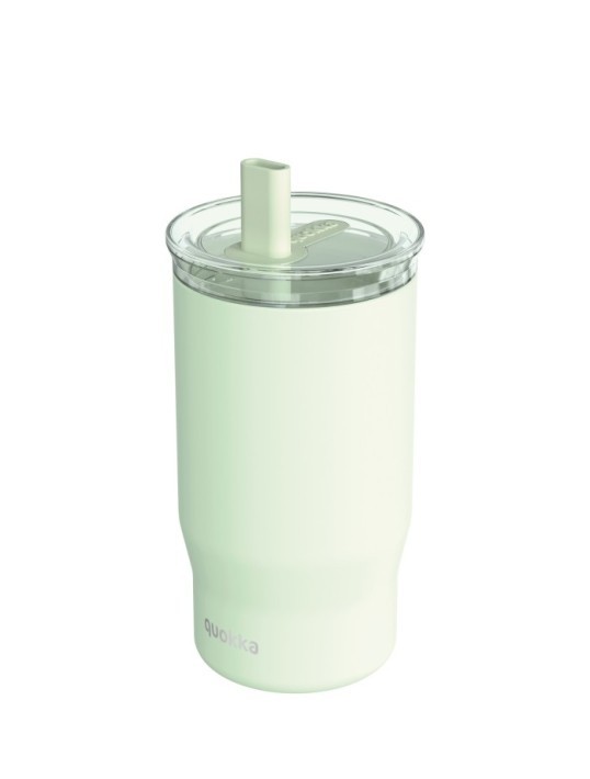QUOKKA VASO TERMO ACERO INOXIDABLE CON PAJITA MIST PASTEL GREEN 720 ML