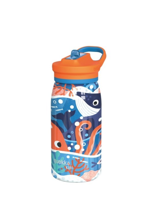 QUOKKA KIDS BOTELLA TERMO ACERO INOXIDABLE CON SIPPER POP OCEAN 445 ML