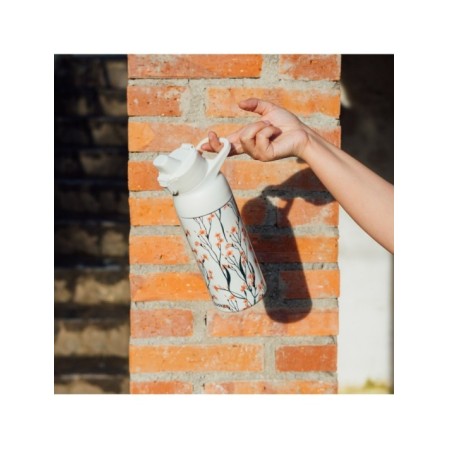 QUOKKA BOTELLA TERMO ACERO INOXIDABLE CON SIPPER TIDE WILD FLOWERS 700 ML