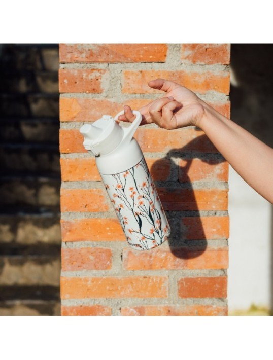 QUOKKA BOTELLA TERMO ACERO INOXIDABLE CON SIPPER TIDE WILD FLOWERS 700 ML