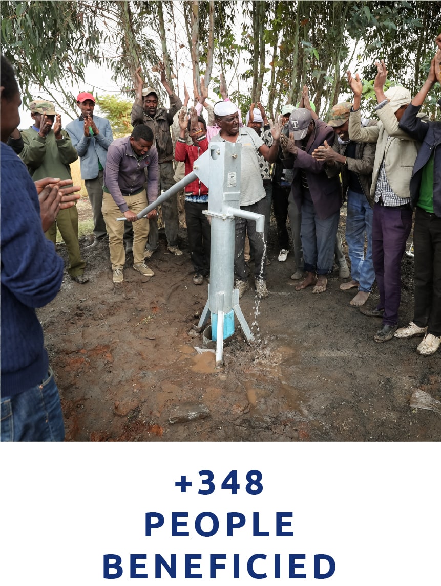 +348 people beneficied